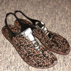 American Eagle Black Sandals Size 10